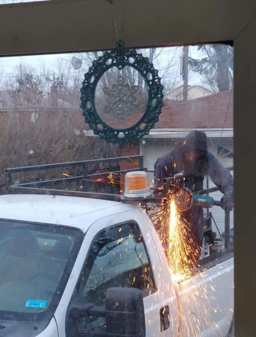 Welding Custom Truck Cage