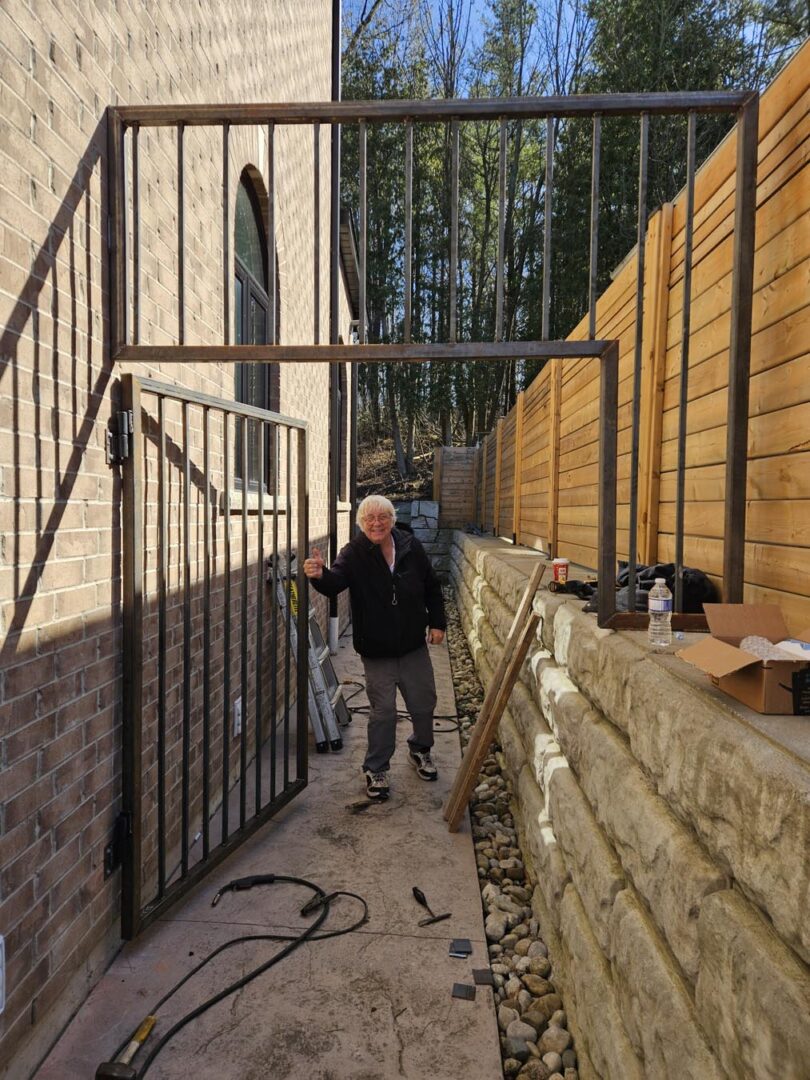 custom security gate install