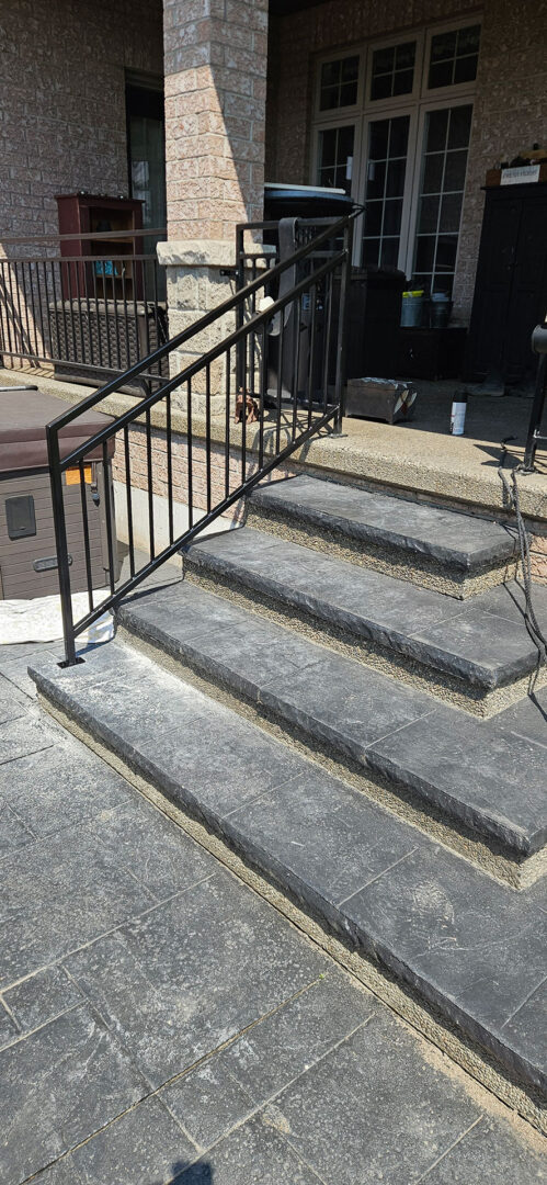 Completed Metal Stair Railings